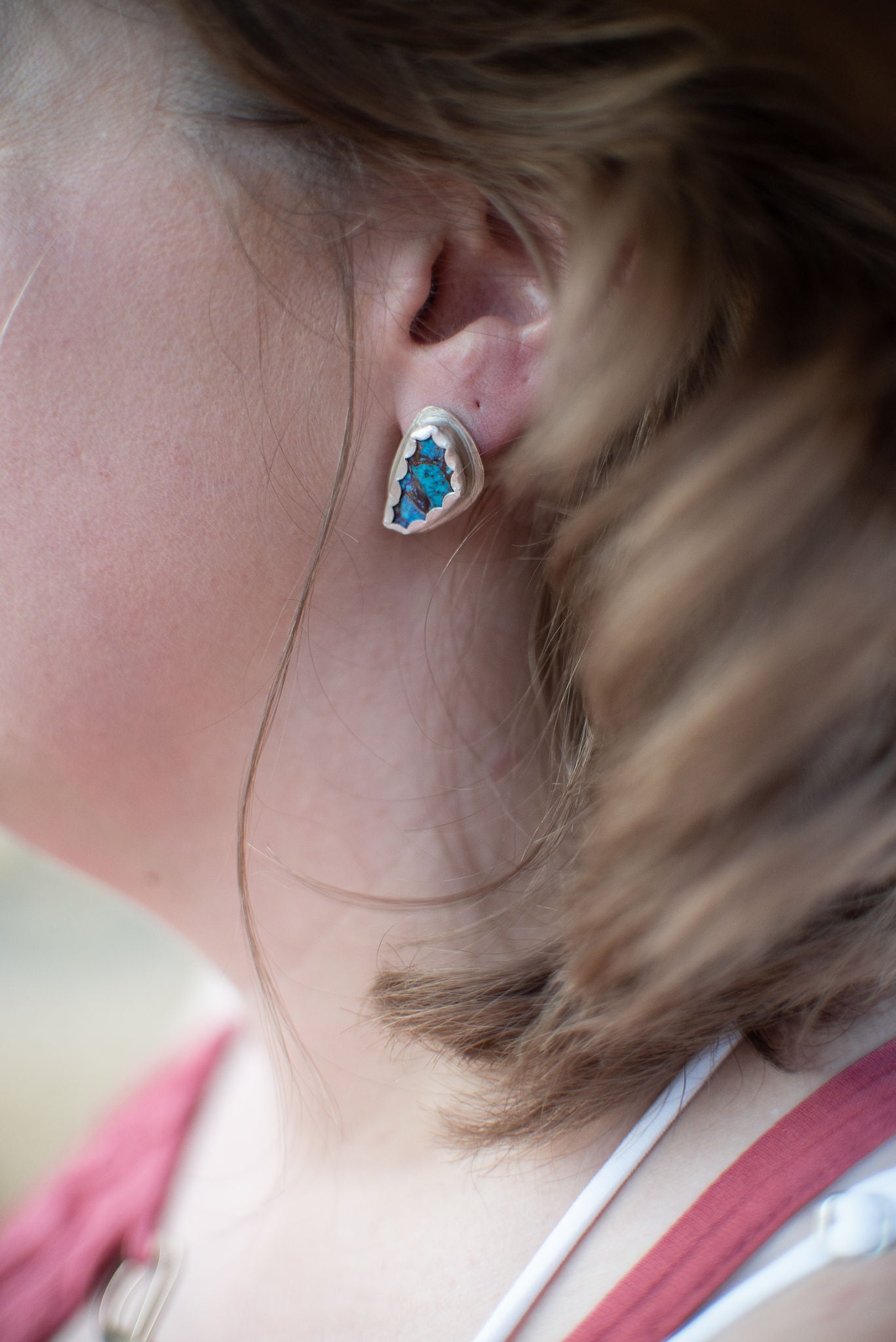 Teardrop Turquoise Earrings