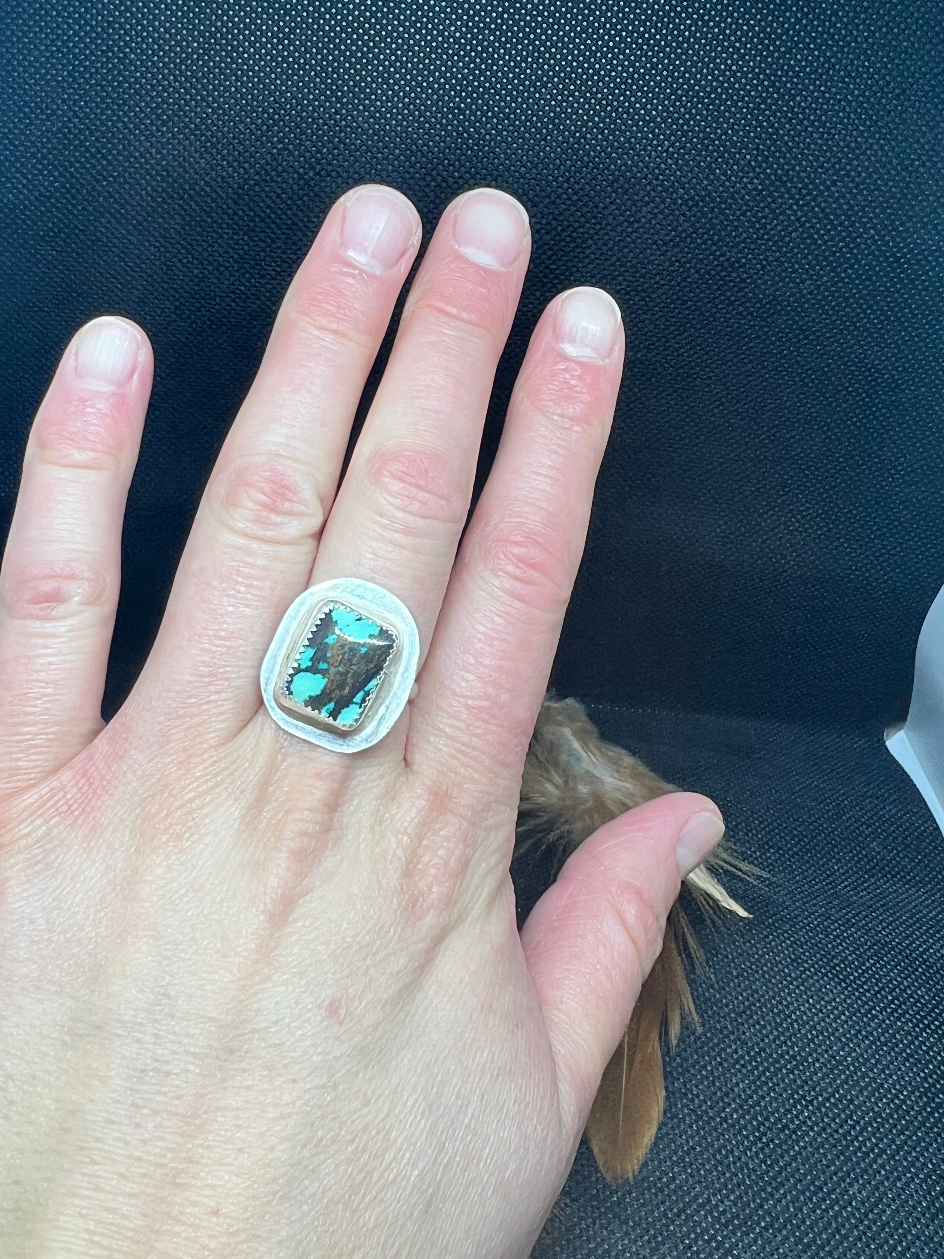 ✺Turquoise Stacker Ring #1✺Size 8✺